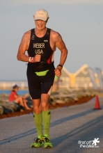 Weber during the 2012 Ironman (he finished 15th in the 70-74 age group)